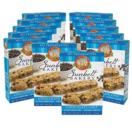 Sunbelt Bakery Chocolate Chip Chewy Granola Bars 10.56 Oz, 10 Ba