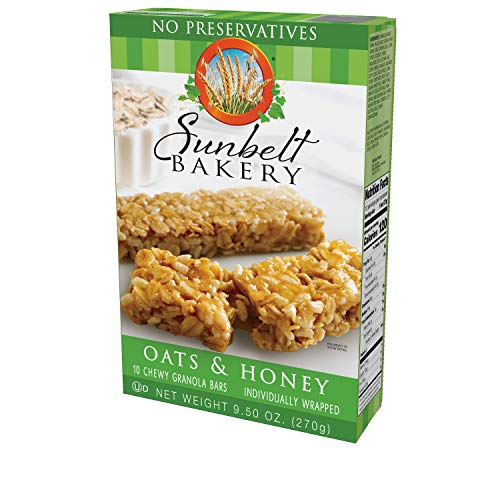 Sunbelt Bakery Oat And Honey Chewy Granola Bars. 1.0 Oz Bars, 40