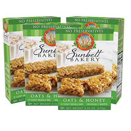 Sunbelt Bakery Oat And Honey Chewy Granola Bars. 1.0 Oz Bars, 40