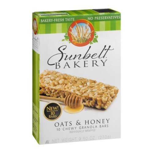 Sunbelt Bakery Oats &Amp; Honey Chewy Granola Bars 9. 5 Oz, 10 Ct