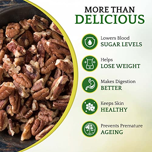 Sunbest Natural - Fancy Georgia Raw Pecans Pieces, Unsalted Peca...