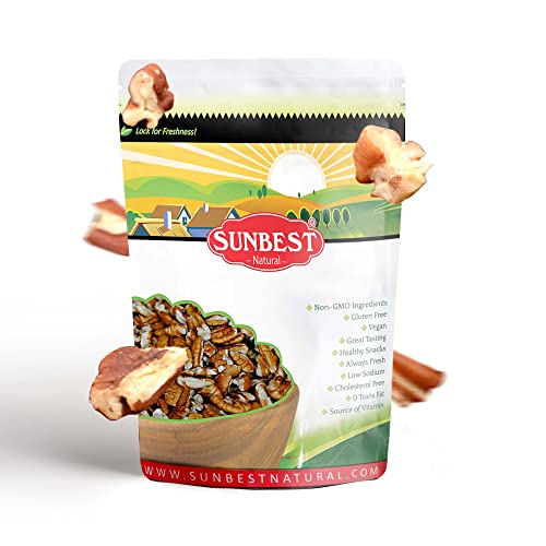 Sunbest Natural - Fancy Georgia Raw Pecans Pieces, Unsalted Peca...