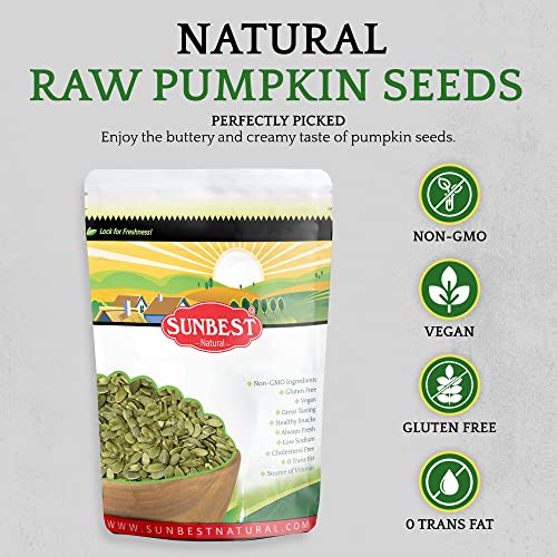 Sunbest Natural - Pumpkin Seeds Raw and Fresh, Pumpkin Seeds Uns...
