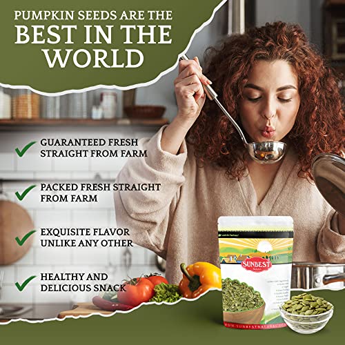 Sunbest Natural - Pumpkin Seeds Raw and Fresh, Pumpkin Seeds Uns...