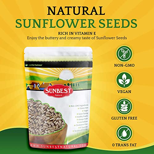 Sunbest Natural - Sunflower Kernels Snack Pack, Unsalted Sunflow...
