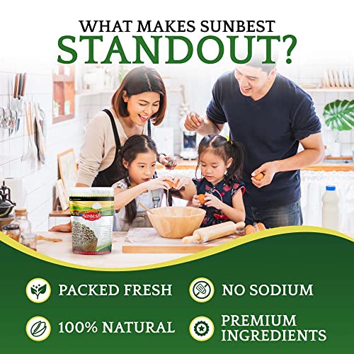 Sunbest Natural - Sunflower Kernels Snack Pack, Unsalted Sunflow...