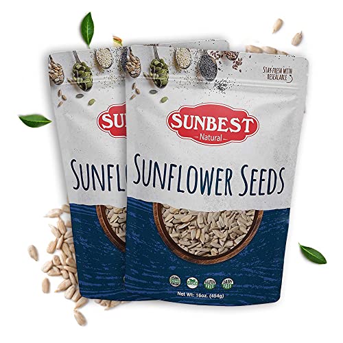 Sunbest Natural - Sunflower Kernels Snack Pack, Unsalted Sunflow...