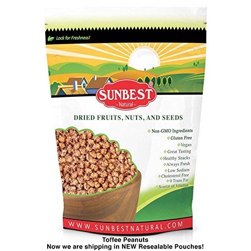 Sunbest Toffee Peanuts In Resealable Bag 3 Lb