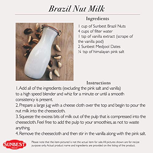 Sunbest Whole, Raw, Shelled Brazil Nuts In Resealable Bag … 3 Lb