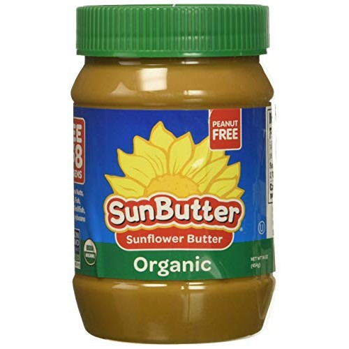 Sunbutter Organic Sunflower Seed Spread, 16-Ounce Plastic Jar
