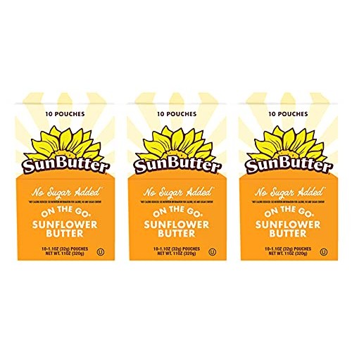SunButter Sunflower Butter No Sugar Added 1.1oz Pouches - 30 ct,...