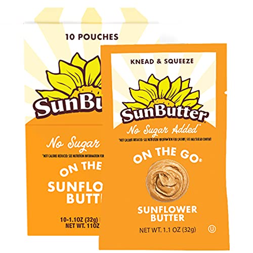 SunButter Sunflower Butter No Sugar Added 1.1oz Pouches - 30 ct,...