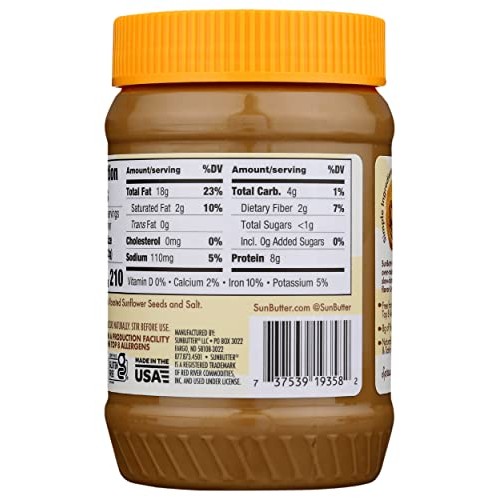 SunButter Sunflower Seed Spread - No Sugar Added - 16 oz