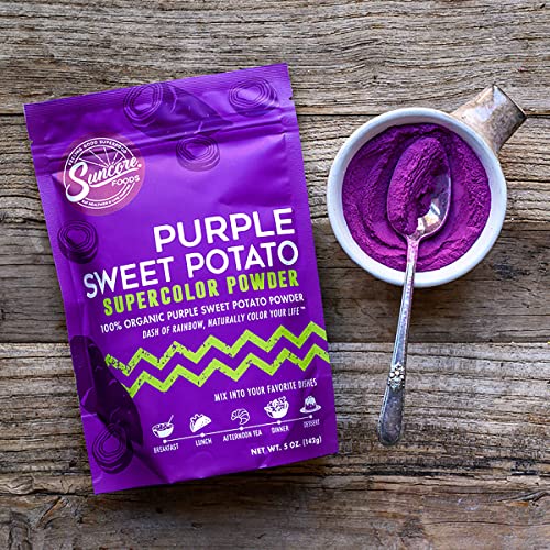Suncore Foods – Organic Purple Sweet Potato Supercolor Powder, 5