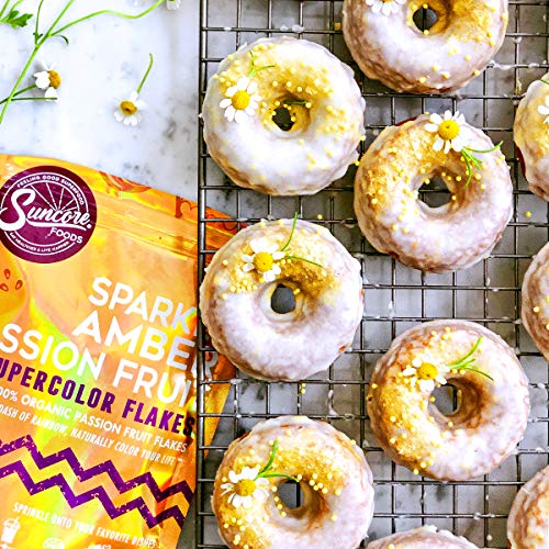 Suncore Foods - Organic Passion Fruit Flakes - Natural Sparkly A