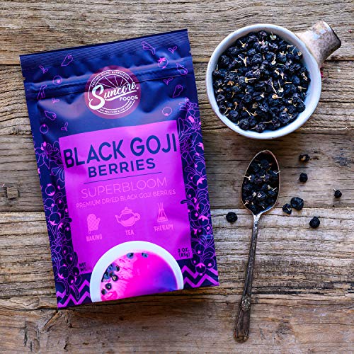 Suncore Foods - Premium Dried Black Goji Berries Superbloom, No