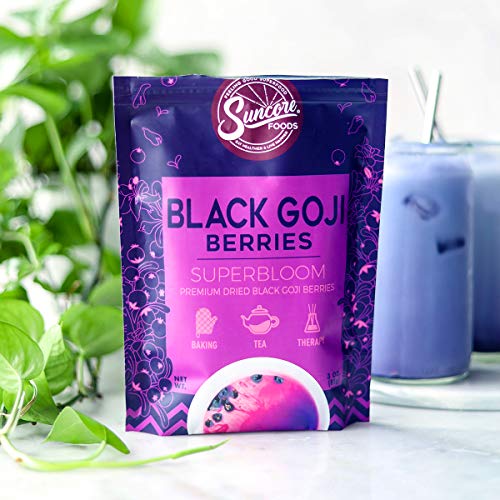 Suncore Foods - Premium Dried Black Goji Berries Superbloom, No