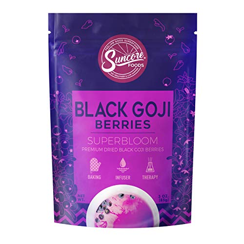 Suncore Foods - Premium Dried Black Goji Berries Superbloom, No