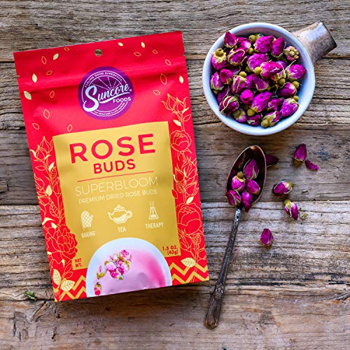 Suncore Foods - Premium Dried Rose Buds Superbloom, No Caffeine,