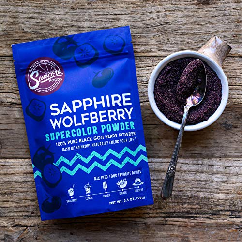 Suncore Foods – Premium Sapphire Wolfberry Supercolor Powder, 3.