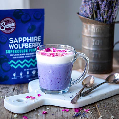 Suncore Foods – Premium Sapphire Wolfberry Supercolor Powder, 3.