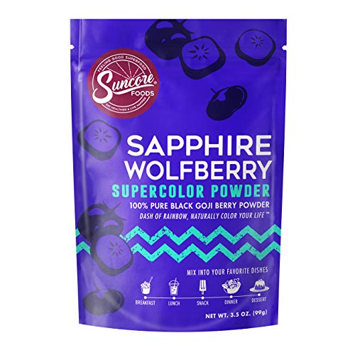 Suncore Foods – Premium Sapphire Wolfberry Supercolor Powder, 3.