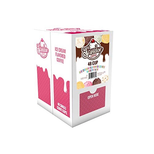 Sundae Ice Cream Assorted Flavored Coffee, Recyclable Pods, 2.0