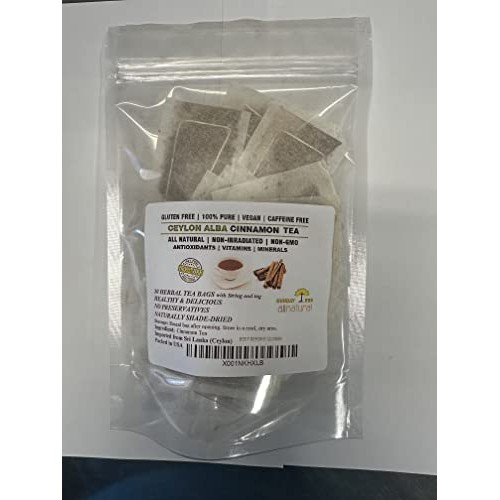30 Tea Bags PURE Premium CEYLON Cinnamon TEA,Cinnamon Powder TEA...