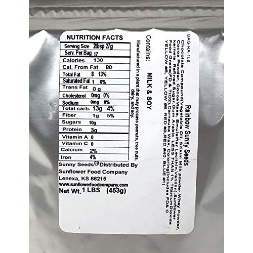 Chocolate Covered Sunflower Seeds - Multicolored Candy Coated Tr