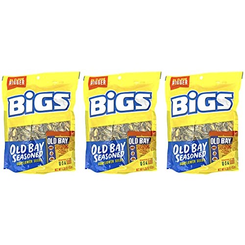 Bigs Sunflower Seeds Pack of 3 - Old Bay Seasoning Sunflower See...