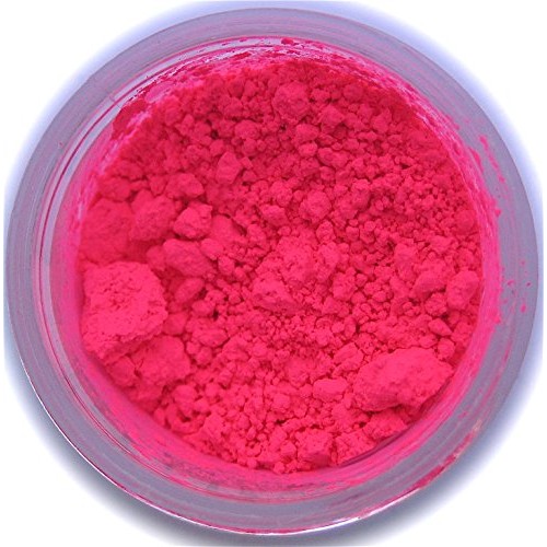 Neon Pink Glow In The Dark Petal Dust, 4 Gram Container. Glowing