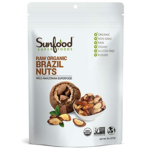 Sunfood Superfood Brazil Nuts - Raw Organic - Non Gmo - Rich In