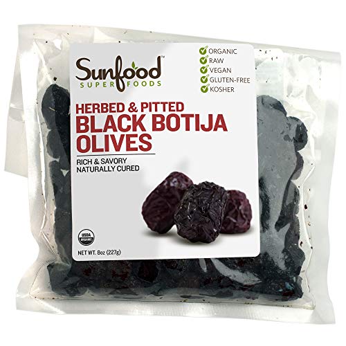 Sunfood Superfoods Organic Raw Olives - Herbed &Amp; Pitted Peruvian
