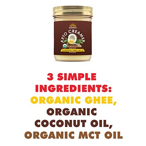Organic Keto Coffee Creamer With Mct Oil - High-Fat Keto Diet Fr