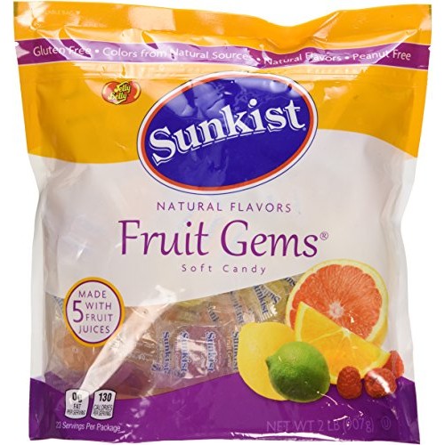 Sunkist Individually-Wrapped Fruit Gems 32Oz 2 Lb Pouch