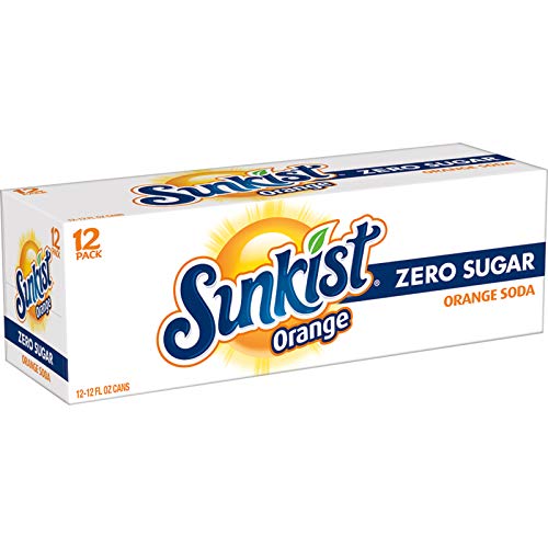 Diet Sunkist Orange Soda, 12 Fl Oz Cans, 12 Count