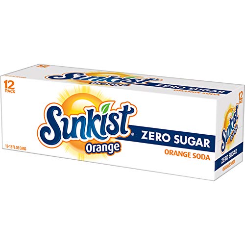 Diet Sunkist Orange Soda, 12 Fl Oz Cans, 12 Count