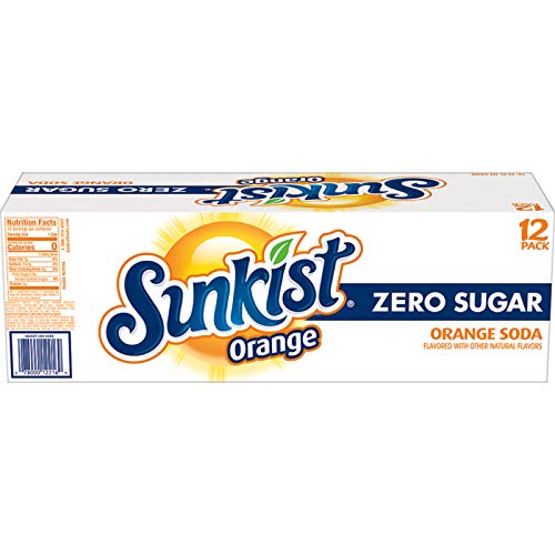 Diet Sunkist Orange Soda, 12 Fl Oz Cans, 12 Count