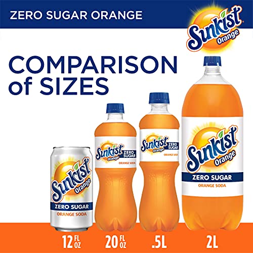 Diet Sunkist Orange Soda, 12 Fl Oz Cans, 12 Count