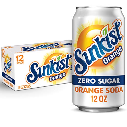 Diet Sunkist Orange Soda, 12 Fl Oz Cans, 12 Count