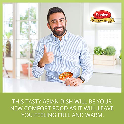 Sunlee Thai Instant Noodle Cup 12 Pack - Tom Yum Shrimp Flavor,