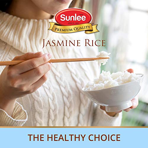 Sunlee Thai Jasmine Rice - 5 Lbs. Long Grain White Rice, Aromati