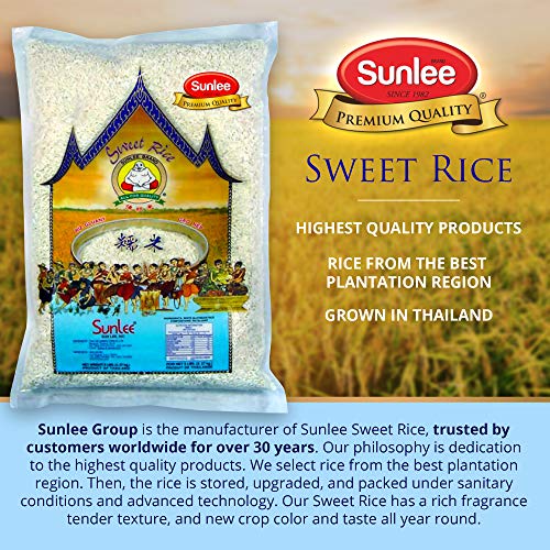 Sunlee Thai Sweet Rice - Premium Sticky Rice For Desserts Or Ric