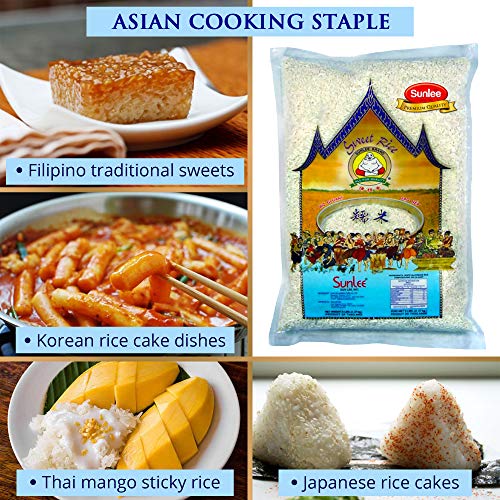 Sunlee Thai Sweet Rice - Premium Sticky Rice For Desserts Or Ric