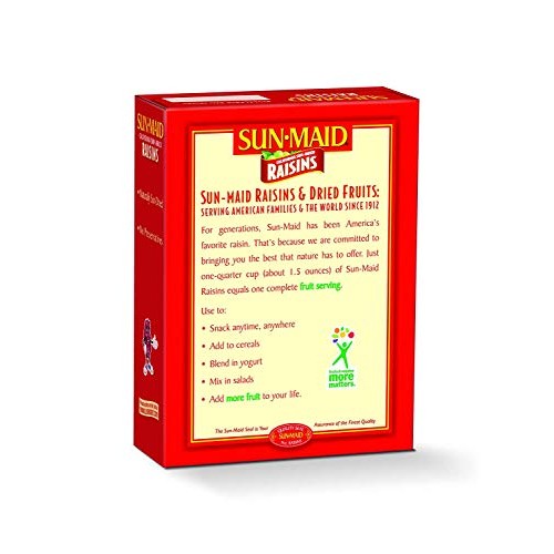 Sunmaid California Sun-Dried Raisins 9Oz, 2 Pack