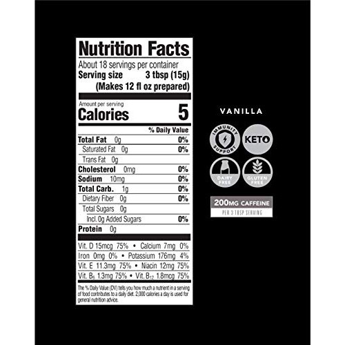 Kitu Super Coffee Grounds, Energy &Amp; Immunity 2X Caffeine, Vitam