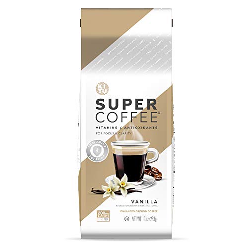 Kitu Super Coffee Grounds, Energy &Amp; Immunity 2X Caffeine, Vitam