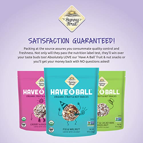 100% Raw Organic Fruit &Amp; Nut Balls Variety 3-Pack - Sunny Fruit