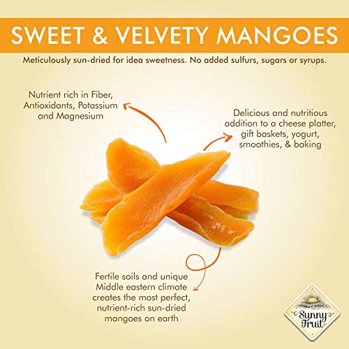 Organic Dried Mango - Sunny Fruit - 5 0.7Oz Portion Packs Per
