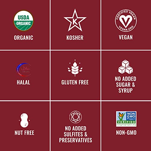 ORGANIC Dried Tart Cherries - Sunny Fruit - 16oz Bulk Bag | Pure...